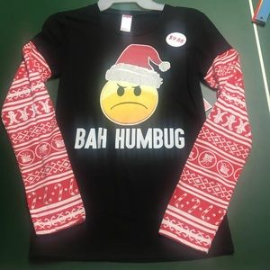 Bah Humbug Emoticon L/S - Medium